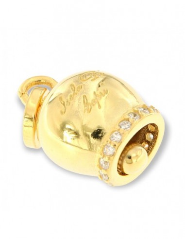 Ciondolo Argento Dorato Campana Con Zirconi [4822082b]