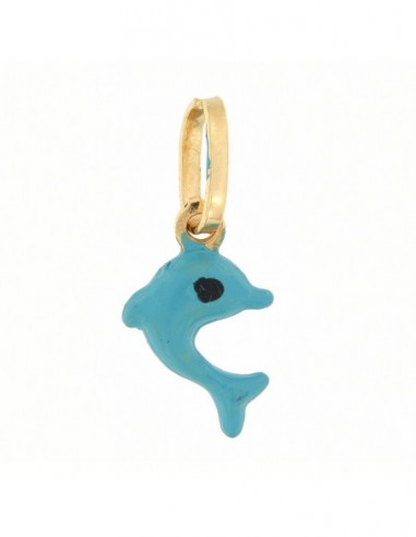Ciondolo Oro Giallo Deflino Celeste 13MM [f7995341]