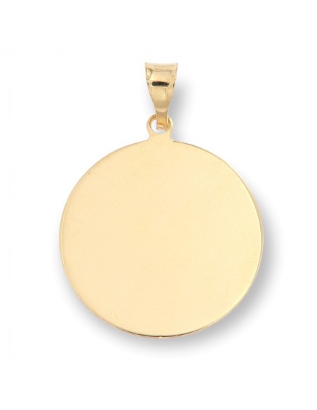 Ciondolo Oro Giallo/Bianco Rosa Dei Venti Piastra [99d8e5cb]