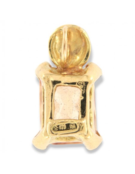 Ciondolo Oro Giallo Quarzo Citrino Satinato [82e3a32b]