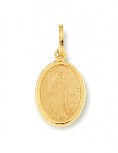 Ciondolo Oro Giallo Piastra Madonna Miracolosa [2121e2ec]