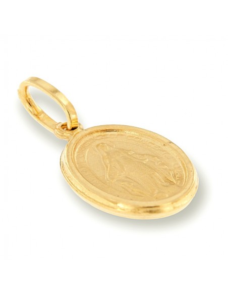 Ciondolo Oro Giallo Piastra Madonna Miracolosa [a2e7a60b]