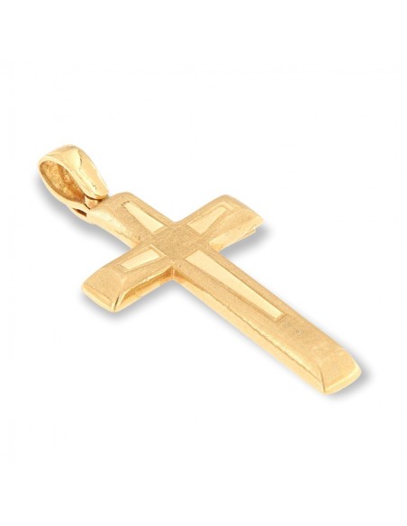 Ciondolo Oro Giallo Croce Satinata [dbf2f713]