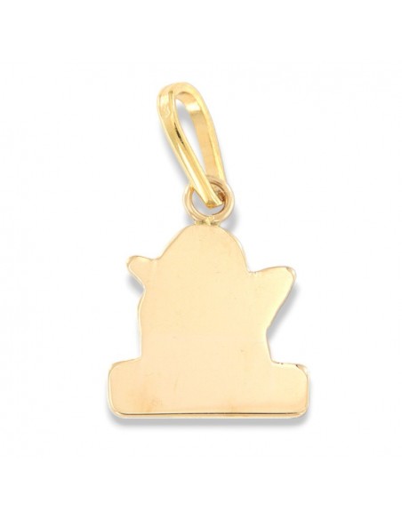 Ciondolo Oro Giallo Putto Rilievo Su Oro Bianco [aca2a56a]