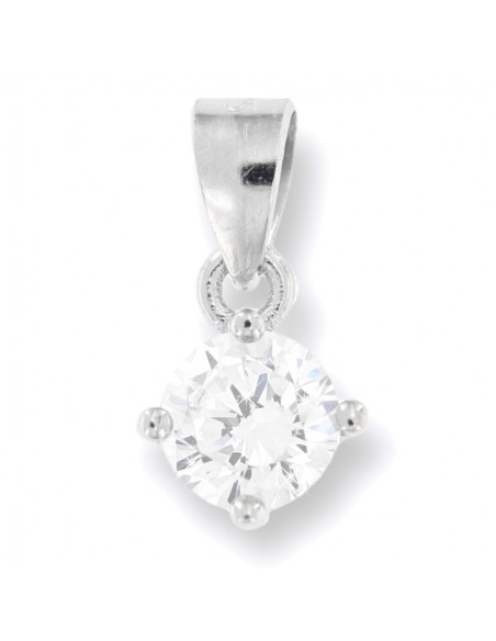 Ciondolo Argento Rodiato Punto Luce 5MM [5f0a902e]