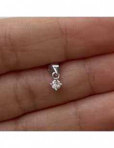 Ciondolo Argento Rodiato Punto Luce 5MM [5f0a902e] 2