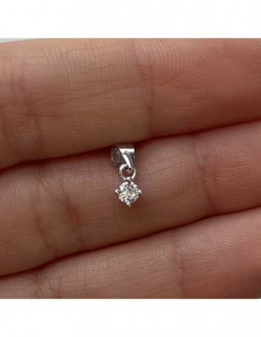 Ciondolo Argento Rodiato Punto Luce 5MM [47f617ae]