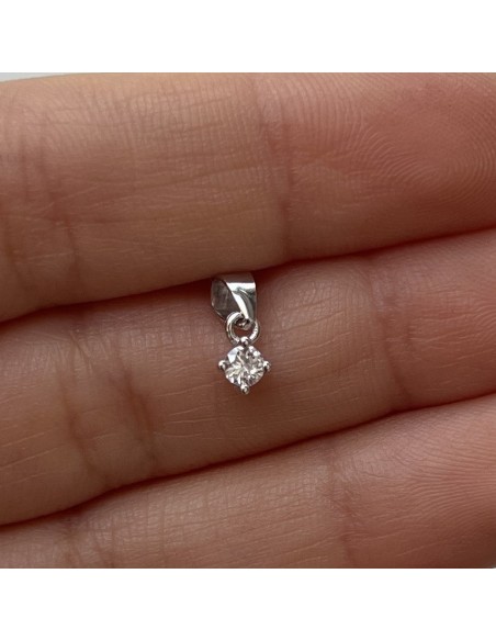 Ciondolo Argento Rodiato Punto Luce 5MM [47f617ae]