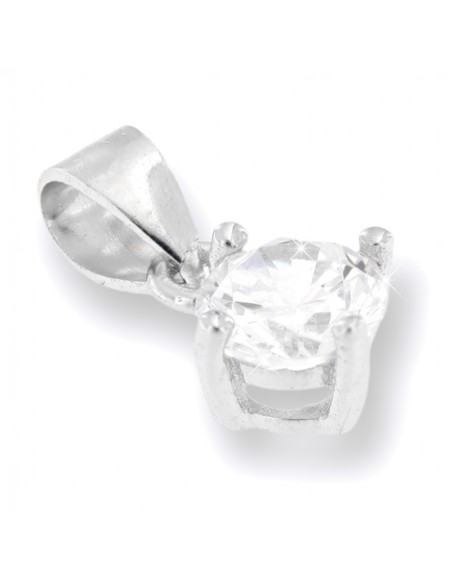 Ciondolo Argento Rodiato Punto Luce 5MM [f0ebd6aa]