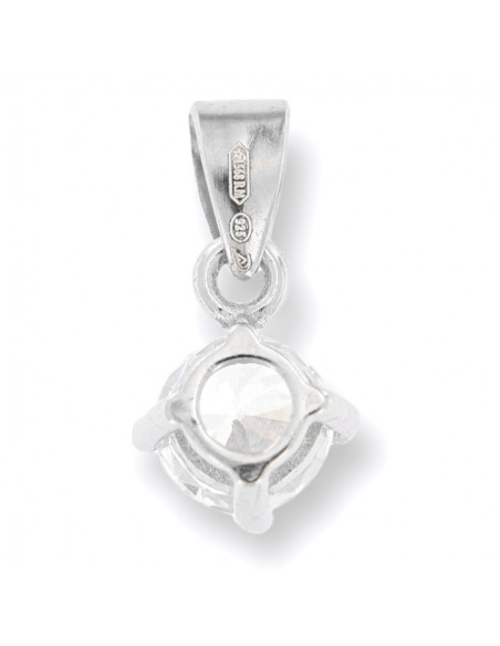 Ciondolo Argento Rodiato Punto Luce 5MM [f5bb91b4]