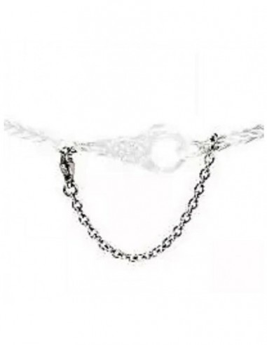 CATENA DI SICUREZZA ARGENTO COMPATIBILE TROLLBEADS [04d2aa9a]