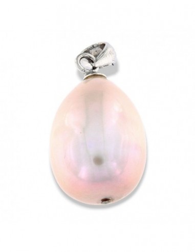 Ciondolo Argento Rodiato Perla Acqua Dolce [c12a56b4]