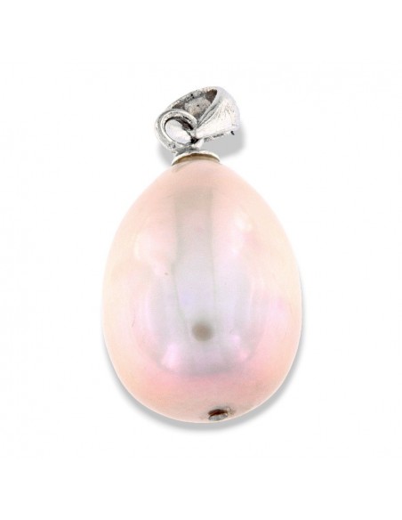 Ciondolo Argento Rodiato Perla Acqua Dolce [c12a56b4]