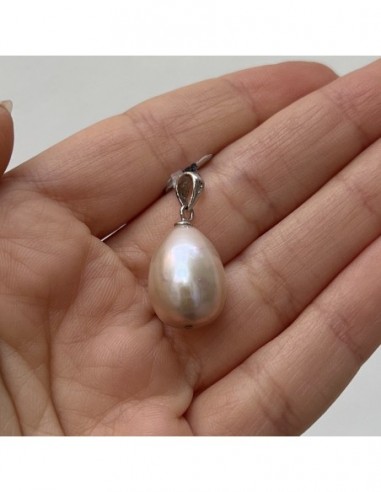 Ciondolo Argento Rodiato Perla Acqua Dolce [bab5e271]