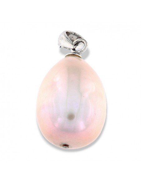 Ciondolo Argento Rodiato Perla Acqua Dolce [08f8646b]