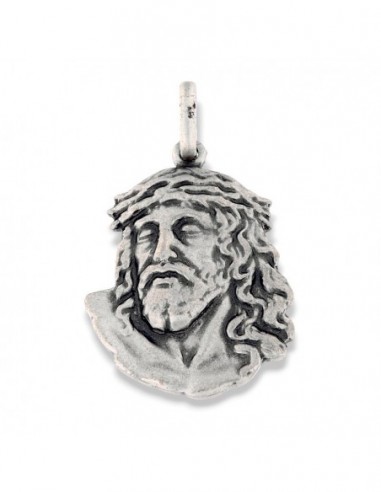 Ciondolo Argento Brunito Testa di Gesù Cristo [aeb8ac9c]