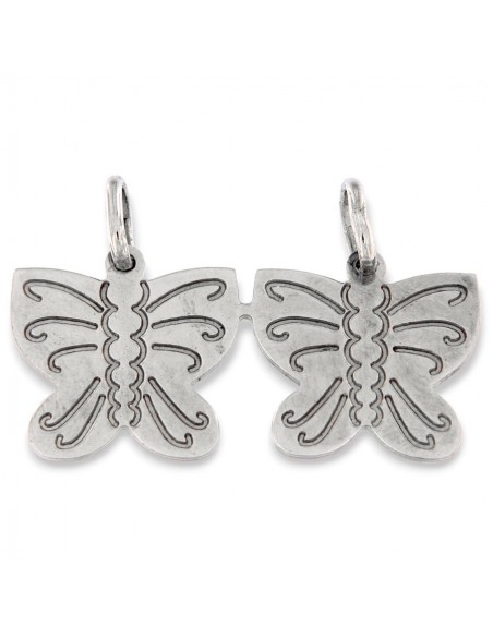 Ciondolo Argento Rodiato Farfalle Divisibili [0acdfbea]