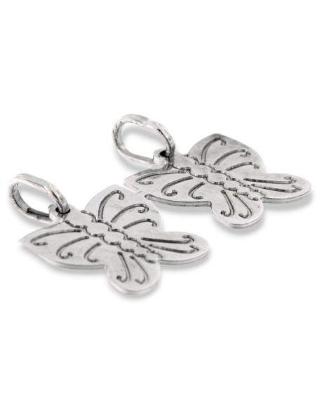 Ciondolo Argento Rodiato Farfalle Divisibili [7b73836c]