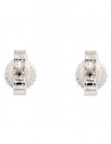 ORECCHINI ORO BIANCO E DIAMANTI 0,08 CON CASTONE QUADRO [79bb4d8d]
