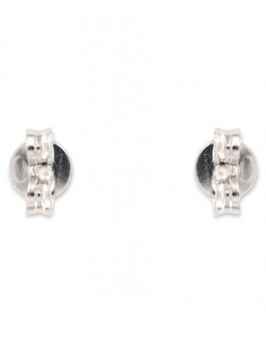 ORECCHINI ORO BIANCO DIAMANTI 0,20 CASTONE QUADRO [4f863980]