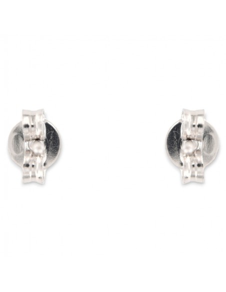 ORECCHINI ORO BIANCO DIAMANTI 0,20 CASTONE QUADRO [4f863980]