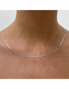 Collana Oro Bianco Maglia Marina 45CM 1,40GR [789c8d31] 2