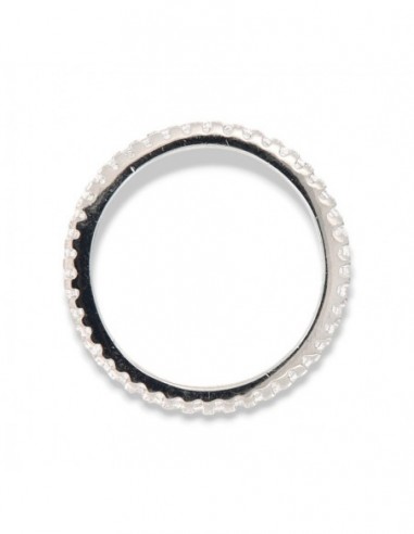 Anello Argento Rodiato Eternity Zirconi Bianchi [f816eff9]