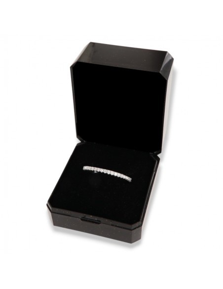 Anello Argento Rodiato Eternity Zirconi Bianchi [962d6df0]