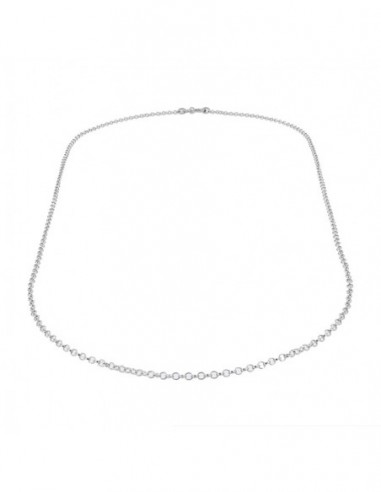 Collana Argento Rodiato Rollo. [47676e40]