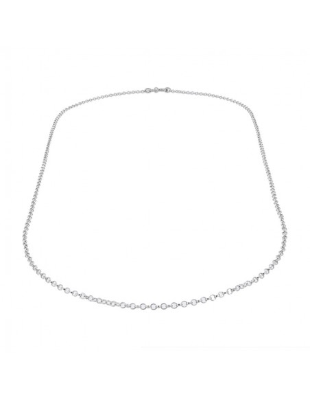 Collana Argento Rodiato Rollo. [47676e40]