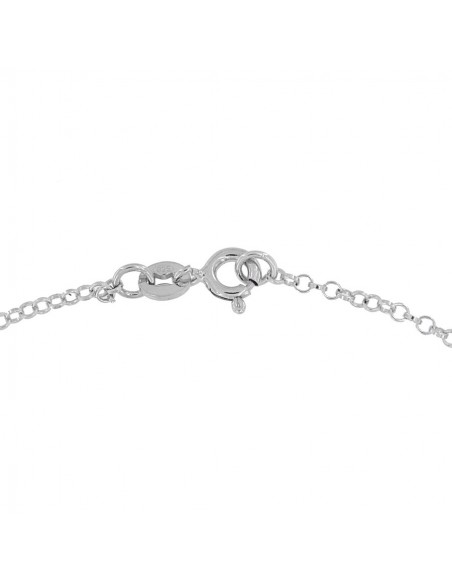 Collana Argento Rodiato Rollo. [314693cb]