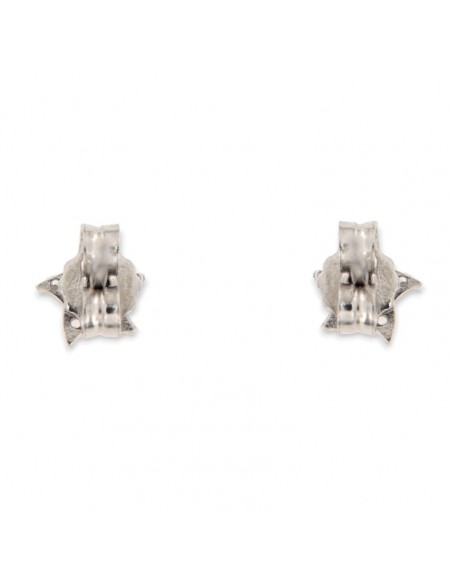 Orecchini Oro Bianco Stelle Zirconi Bianchi [6a6d429e]