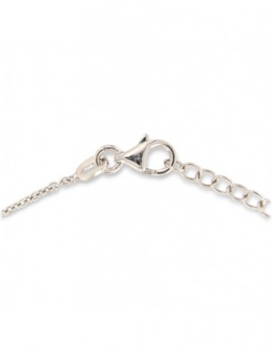 Collana Argento Rodiato Ciondoli Quadrifoglio Zirconi Bianchi [3da9f0b6]
