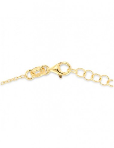 Collana Argento Dorato Pendenti Zirconi Colorati [1726e6bc]