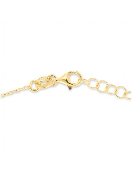 Collana Argento Dorato Pendenti Zirconi Colorati [1726e6bc]
