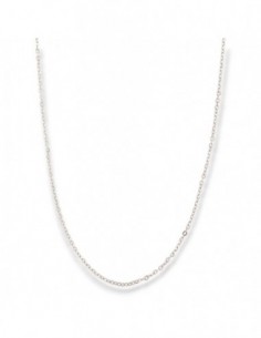 Collana Argento Rodiato Rollò Sfaccettata 2,55GR [2de5a21a]
