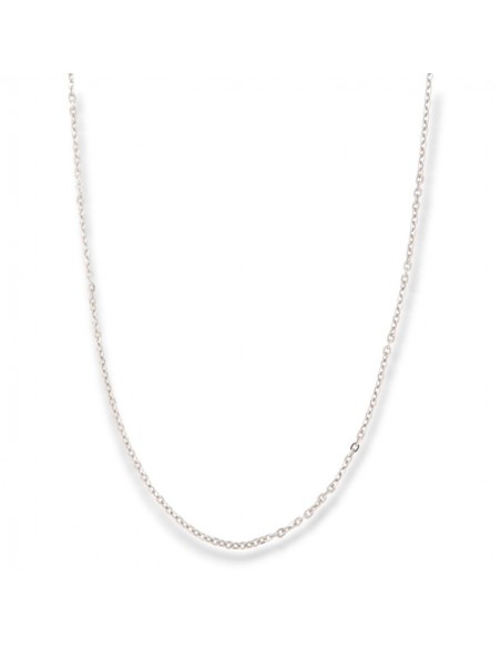 Collana Argento Rodiato Rollò Sfaccettata 2,55GR [2de5a21a]