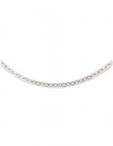 Collana Argento Rodiato Rollò Sfaccettata 2,55GR [43de2013]