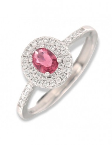 Anello Argento Rodiato Principessa Rossa 5x4MM [604b2eb0]