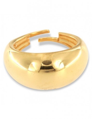 Anello Argento Dorato Bombato Gambo Aperto [96359071]