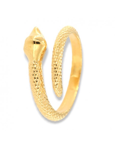 Anello Argento Dorato Serprente [f93a5a0d]