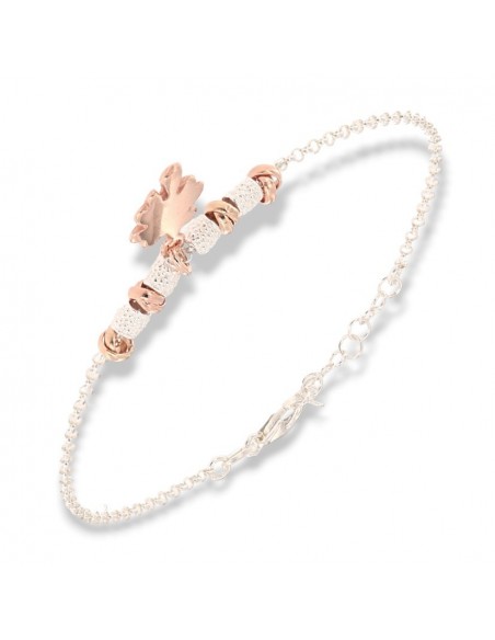 Bracciale Argento Rodiato Ciondolo Quadrifoglio [5718d86e]
