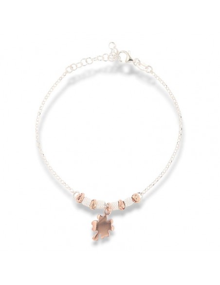 Bracciale Argento Rodiato Ciondolo Quadrifoglio [764a51f5]