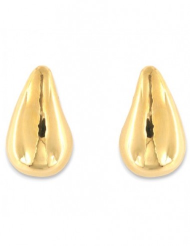 Orecchini Argento Dorato Goccia Bombata [f9c619be]