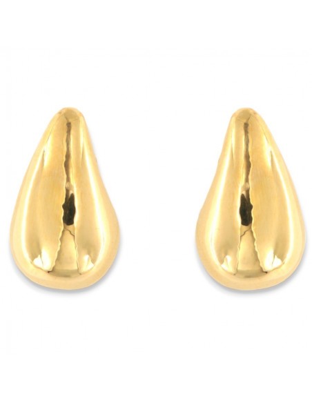 Orecchini Argento Dorato Goccia Bombata [f9c619be]