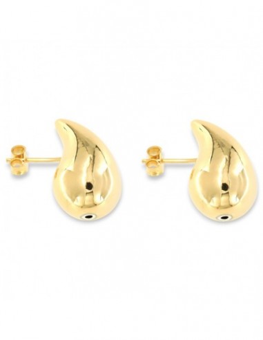 Orecchini Argento Dorato Goccia Bombata [9ab868bf]