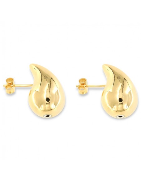 Orecchini Argento Dorato Goccia Bombata [9ab868bf]