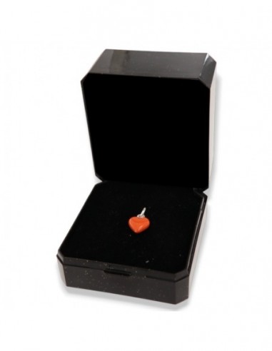 Ciondolo Argento Smaltato Cuore Arancione 10MM [55524979]
