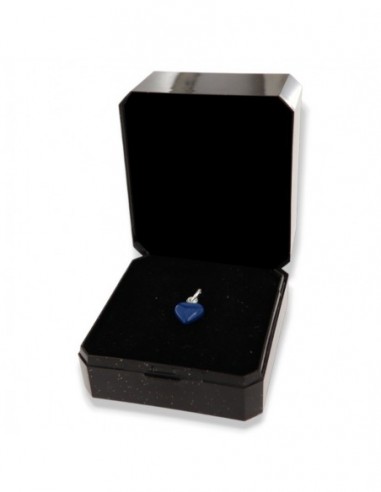 Ciondolo Argento Smaltato Cuore Blu 10MM [ea9a5476]