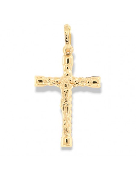 Ciondolo Oro Giallo Crocifisso In Rilievo [cb568403]